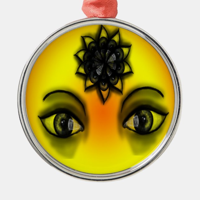 Adorno Metálico Ojos solares (Frente)