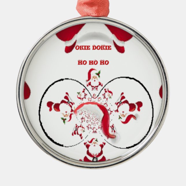 Adorno Metálico ¡Oki Dokie Santa! (Frente)