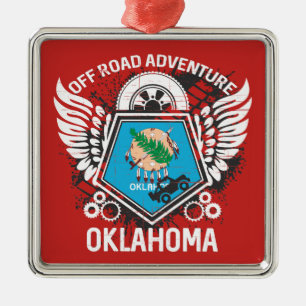 Adorno Metálico Oklahoma Off Road Adventure 4x4 Trayectorias Muddi