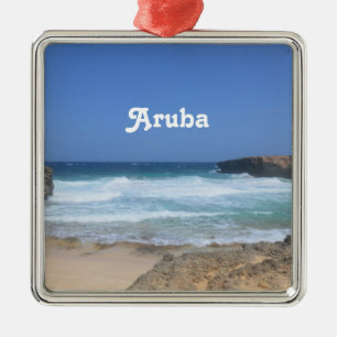 Adorno Metálico Olas espléndidas estrellándose en Aruba