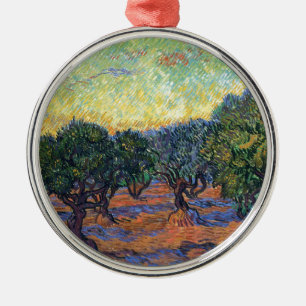 Adorno Metálico Olivar de Vincent Van Gogh Impresionismo Arte