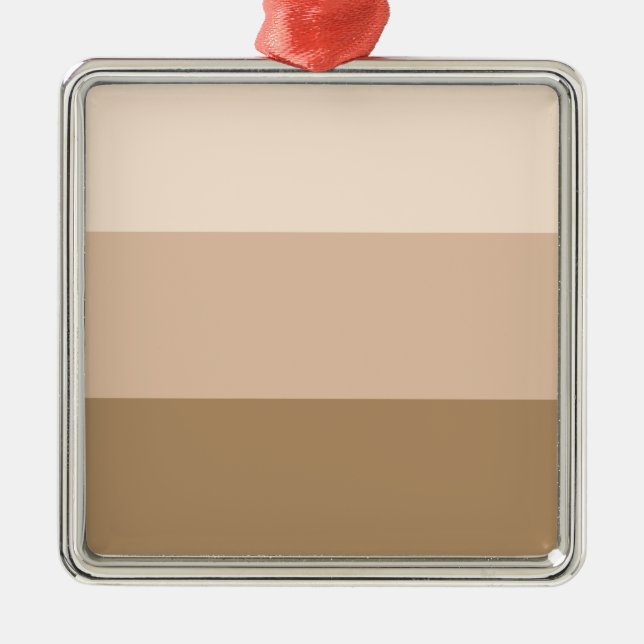 Adorno Metálico Ombre marrón a rayas (Frente)