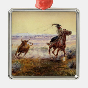 Adorno Metálico "On the Pond" por Charles M Russell