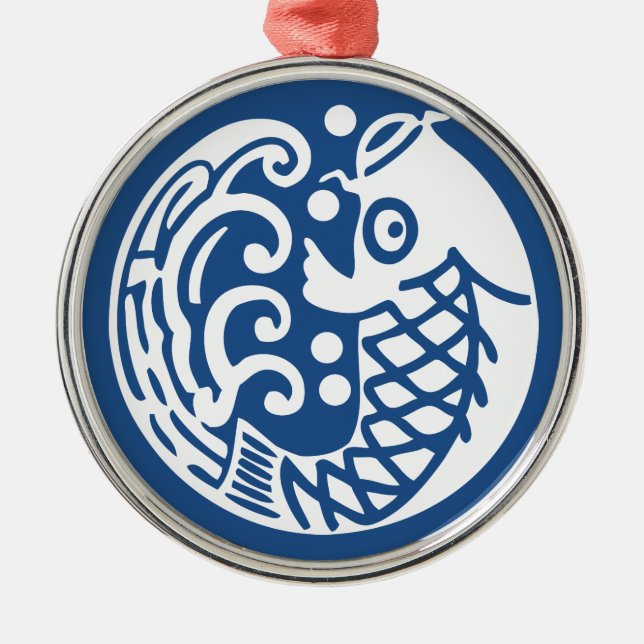 Adorno Metálico Onda de carpa (Frente)