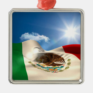 Adorno Metálico Ondulación generada Digital de la bandera de