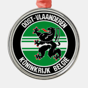 Adorno Metálico Oost-Vlaanderen Round Emblem