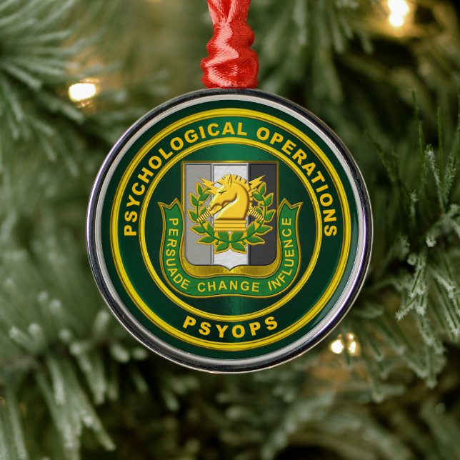 Adorno Metálico OPERACIONES PSICOLÓGICAS PSYOPS Escudo Regental (Árbol)