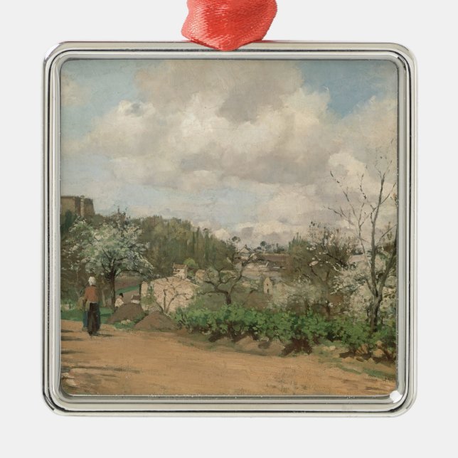 Adorno Metálico Opinión de Camille Pissarro el | de Louveciennes, (Frente)