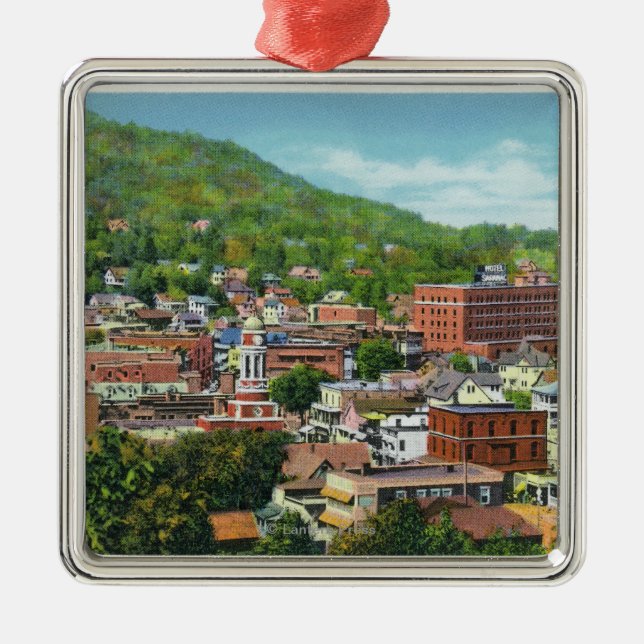 Adorno Metálico Opinión de la colina de la calle del lago de la (Frente)