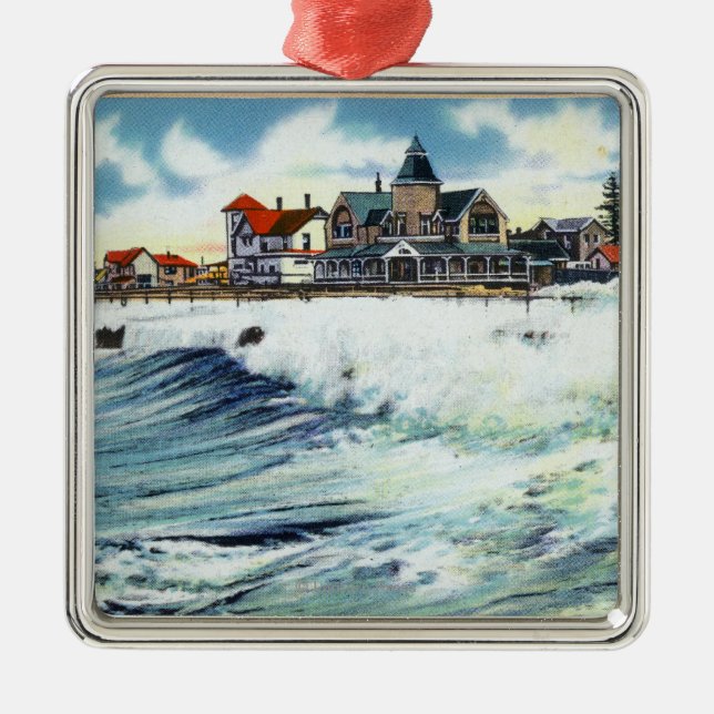 Adorno Metálico Opinión de la costa de la avenida de la opinión (Frente)