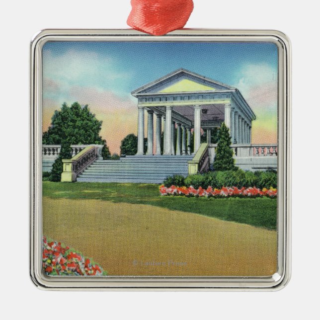 Adorno Metálico Opinión del parque de la colina de la universidad (Frente)