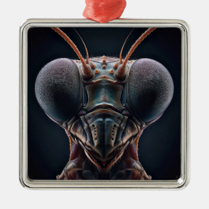 Adorno Metálico Orar a los mantis cerrar macro