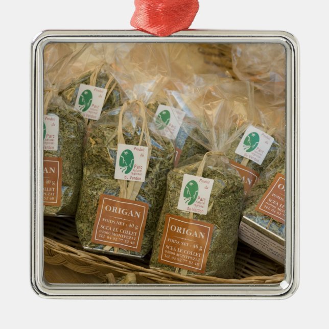Adorno Metálico Oregano, Moustiers-Sainte-Marie, Provenza, (Frente)