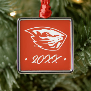 Adorno Metálico Oregon State Beavers   Cabeza de castor