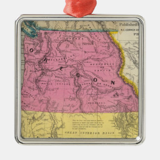 Adorno Metálico Oregon y California superior