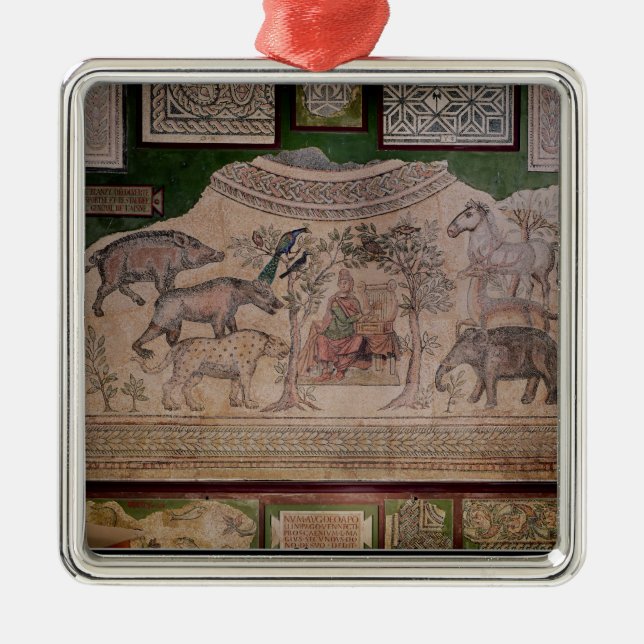 Adorno Metálico Orfeo que encanta los animales (Frente)