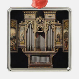 Adorno Metálico Órgano de coro con los paneles abiertos