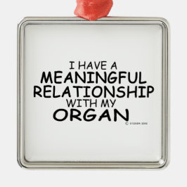 Adorno Metálico Órgano de Relación Significativo