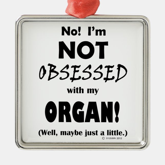 Adorno Metálico Órgano Obsesionado (Frente)