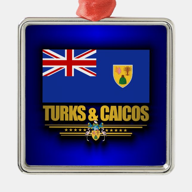 Adorno Metálico Orgullo de Turcas y Caicos (Frente)