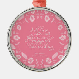 Adorno Metálico Orgullo floral y prejuicio Jane Austen Bookish Cit