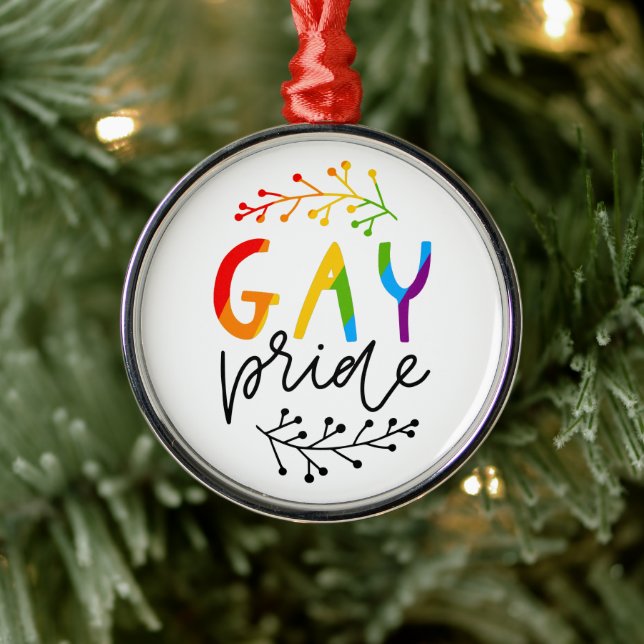 Adorno Metálico Orgullo gay (Árbol)