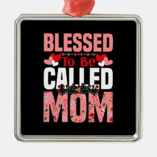 Adorno Metálico Orgullosa flor de mamá