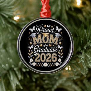 Adorno Metálico Orgullosa madre de una graduada de 2026