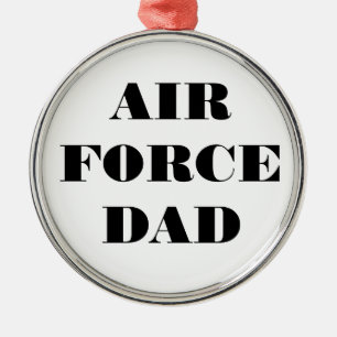 Adorno Metálico Ornament Air Force Dad