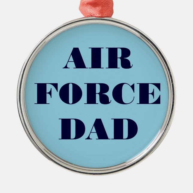 Adorno Metálico Ornament Air Force Dad (Frente)