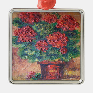 Adorno Metálico Ornament Ann Hayes Pintando Belleza Roja