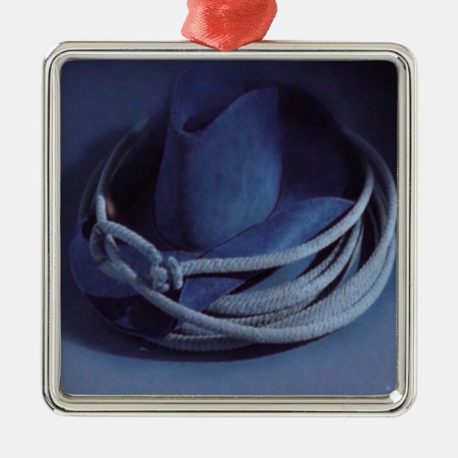 Adorno Metálico Ornament, Gorra de Cowboy (Frente)