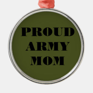 Adorno Metálico Ornament Orud Army Mom