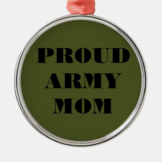 Adorno Metálico Ornament Orud Army Mom (Frente)