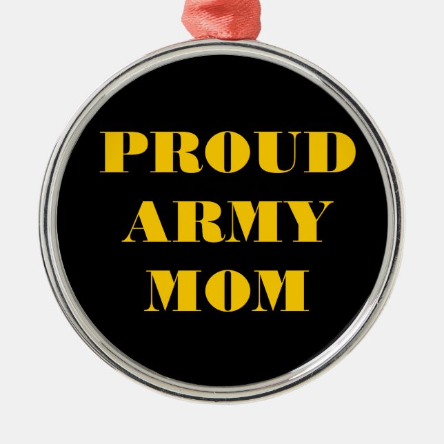 Adorno Metálico Ornament Orud Army Mom (Frente)