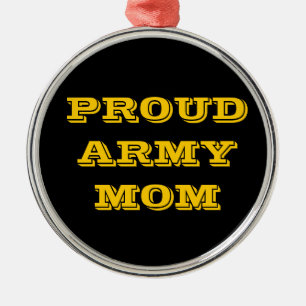 Adorno Metálico Ornament Orud Army Mom