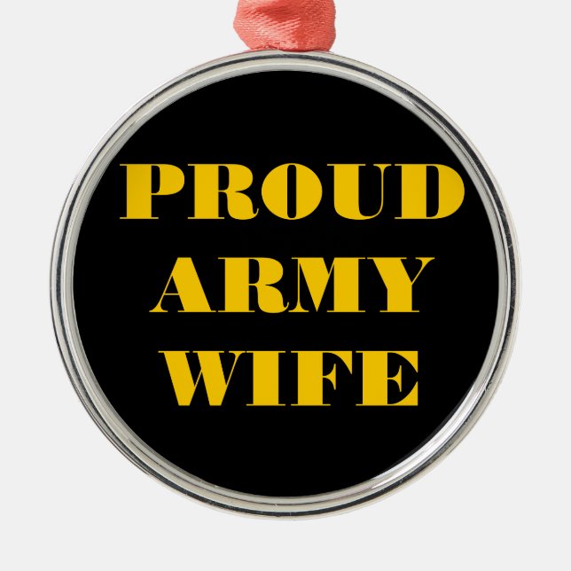 Adorno Metálico Ornament Orud Army Wife (Frente)