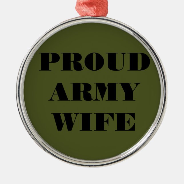 Adorno Metálico Ornament Orud Army Wife (Frente)