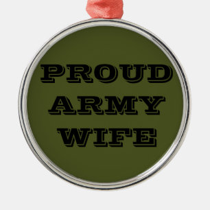 Adorno Metálico Ornament Orud Army Wife