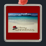 ADORNO METÁLICO ORNAMENTE DE BEACH MERRY NAVIDAD<br><div class="desc">BEACH MERRY CHRISTMAS ORNAMENT-fun para Tu Árbol y DIVERSIÓN de dar como REGALO a cualquiera en tu lista este año!</div>