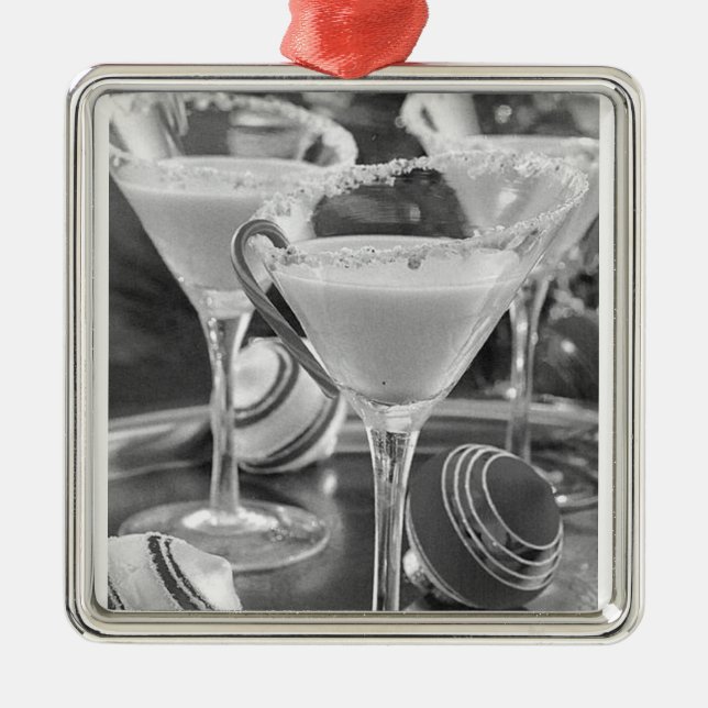 ADORNO METÁLICO ORNAMENTE DE NAVIDAD DE COCKTAIL LOVER (Frente)