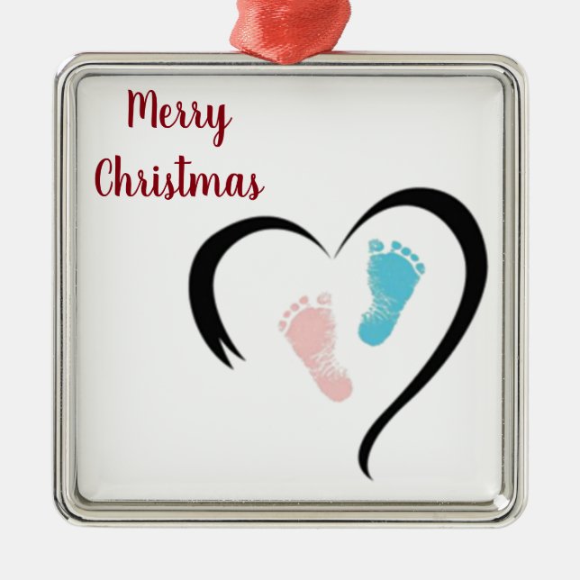 ADORNO METÁLICO ***ORNAMENTO DE NAVIDAD DE BABY*** (Frente)