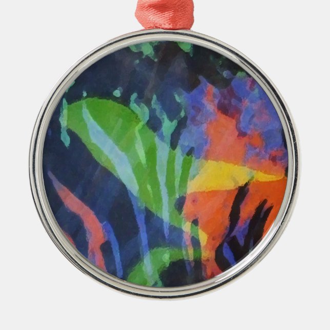 Adorno Metálico "Ornamento del pájaro de DA" - arte de la (Frente)