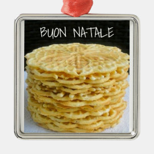 ADORNO METÁLICO ORNAMIENTO DE NAVIDAD ITALIANA "LA PIZZELLE"