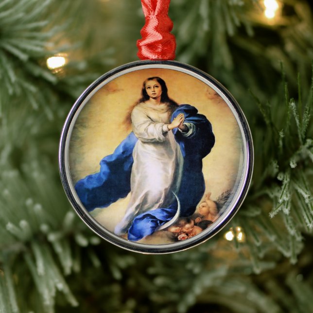 Adorno Metálico Oro de la inmaculada concepción (Árbol)