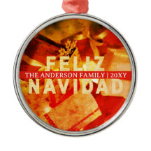 Oro Rojo Feliz Navidad Navidad Moderna y Elegante