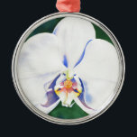 Adorno Metálico Orquídea Blanca<br><div class="desc">pintura original de color de orquídea blanca de H cooper</div>