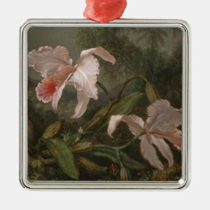 Adorno Metálico Orquídeas y colibríes de la selva