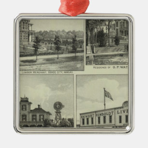 Adorno Metálico Osage, montón, y Burlington, Kansas