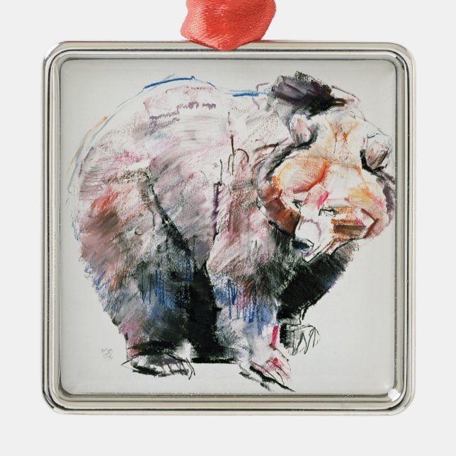 Adorno Metálico Oso (Frente)